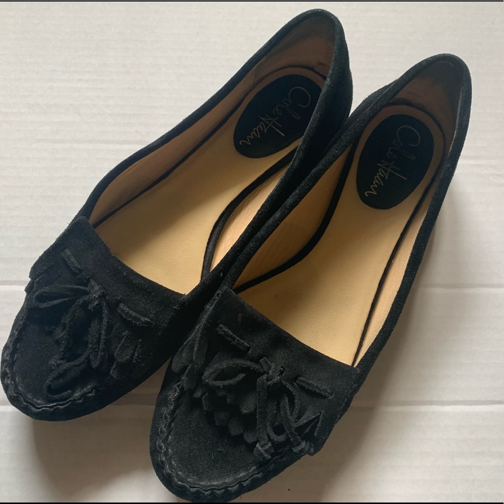 Cole Haan black suede flats size 8